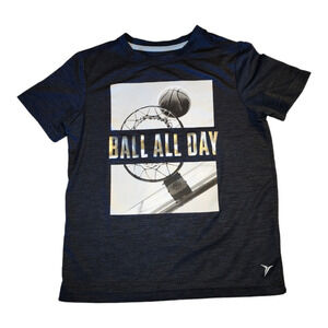 Old Navy "Ball All Day" Short Sleeve Active Shirt Kid's Small